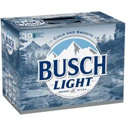 Busch Beer, 30 Pack 12 fl. oz. Cans, 4.1% ABV