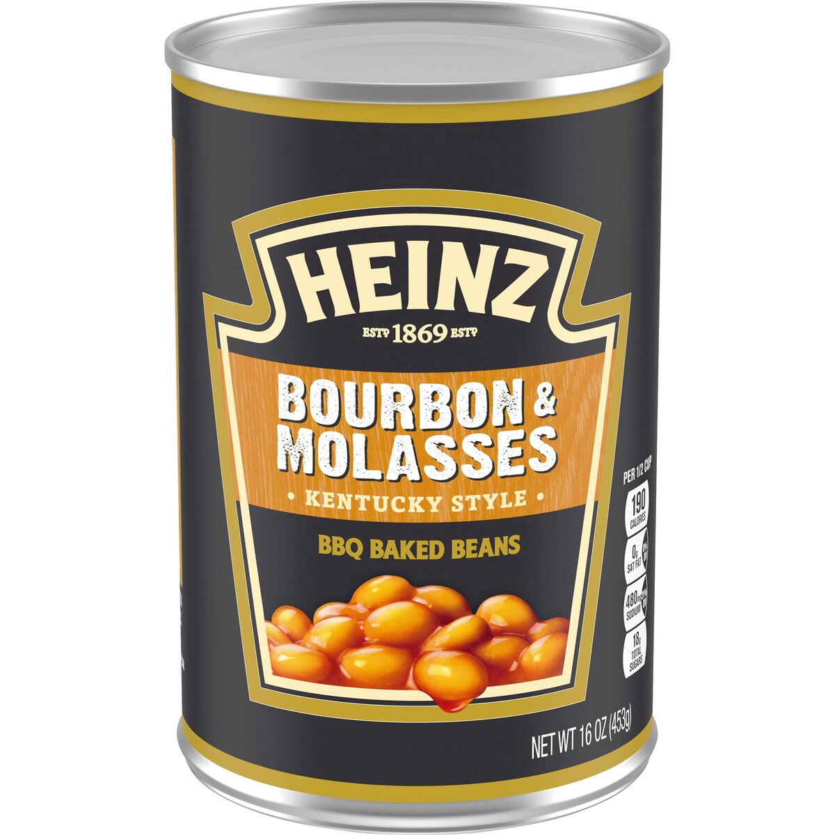 slide 1 of 8, Heinz Kentucky Style Bourbon & Molasses BBQ Baked Beans, 16 oz