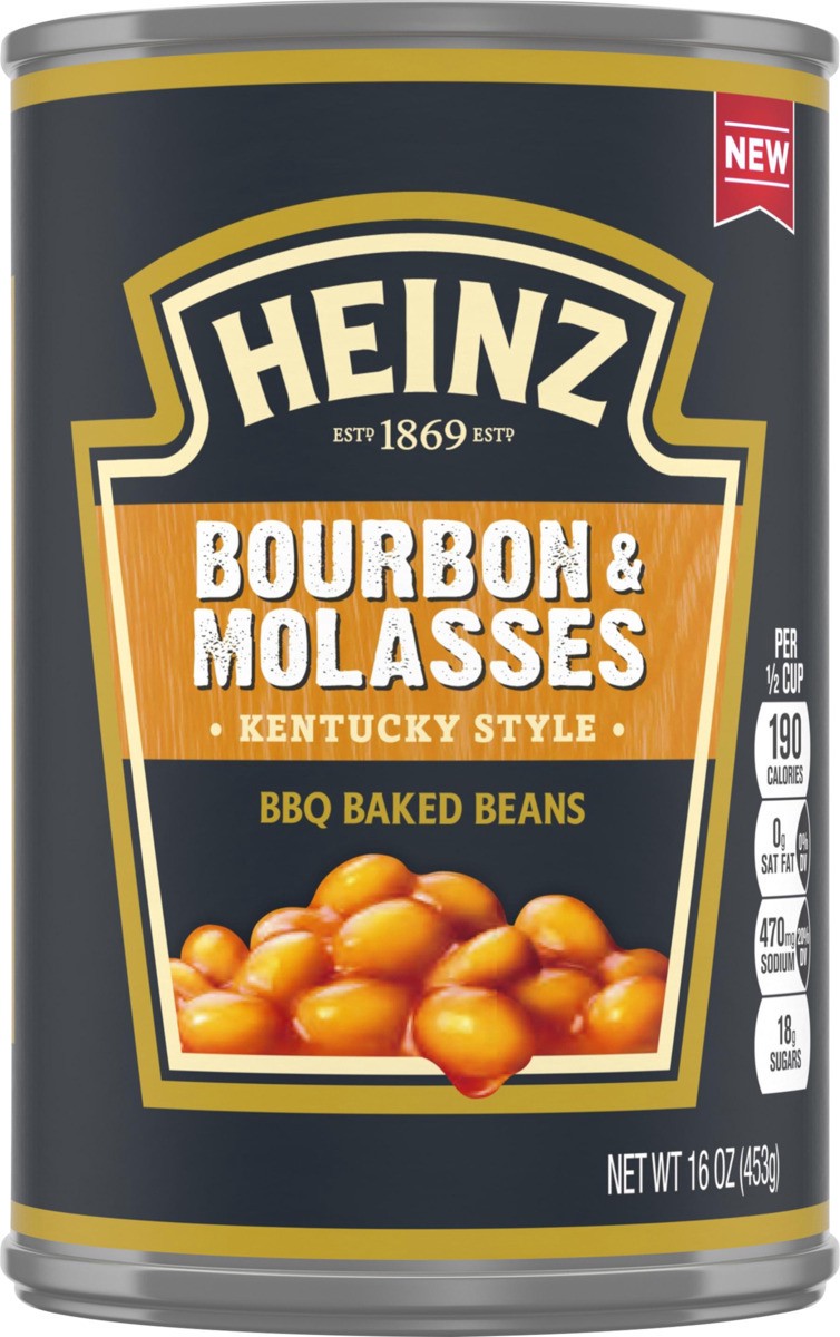 slide 7 of 8, Heinz Kentucky Style Bourbon & Molasses BBQ Baked Beans, 16 oz