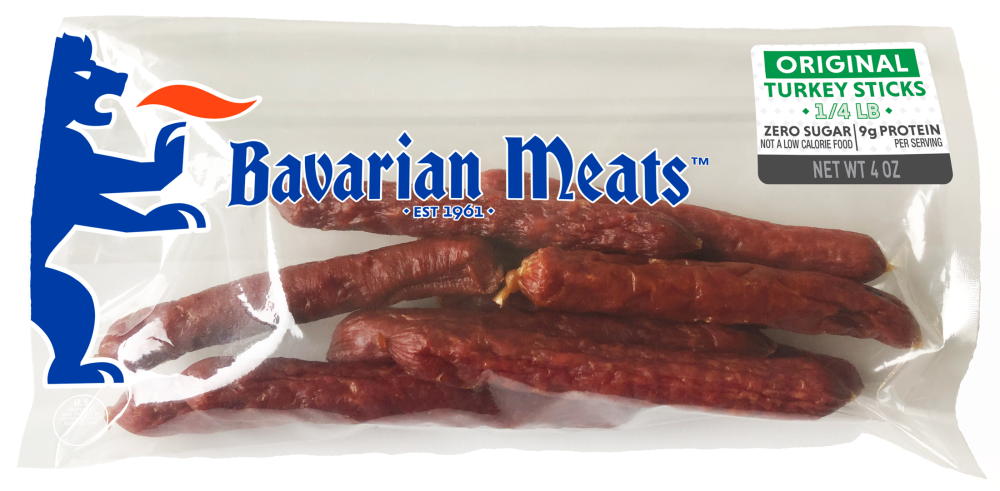 slide 1 of 1, Bavarian Meats Original Turkey Sticks, 4 oz