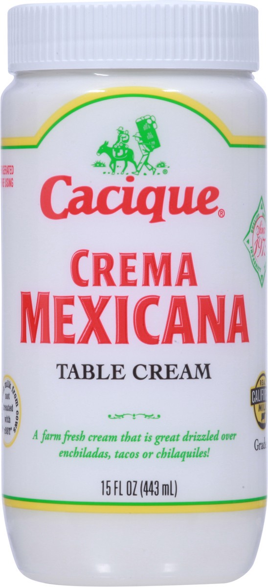 slide 6 of 9, Cacique Crema Mexicana Table Cream 15 fl oz, 15 oz