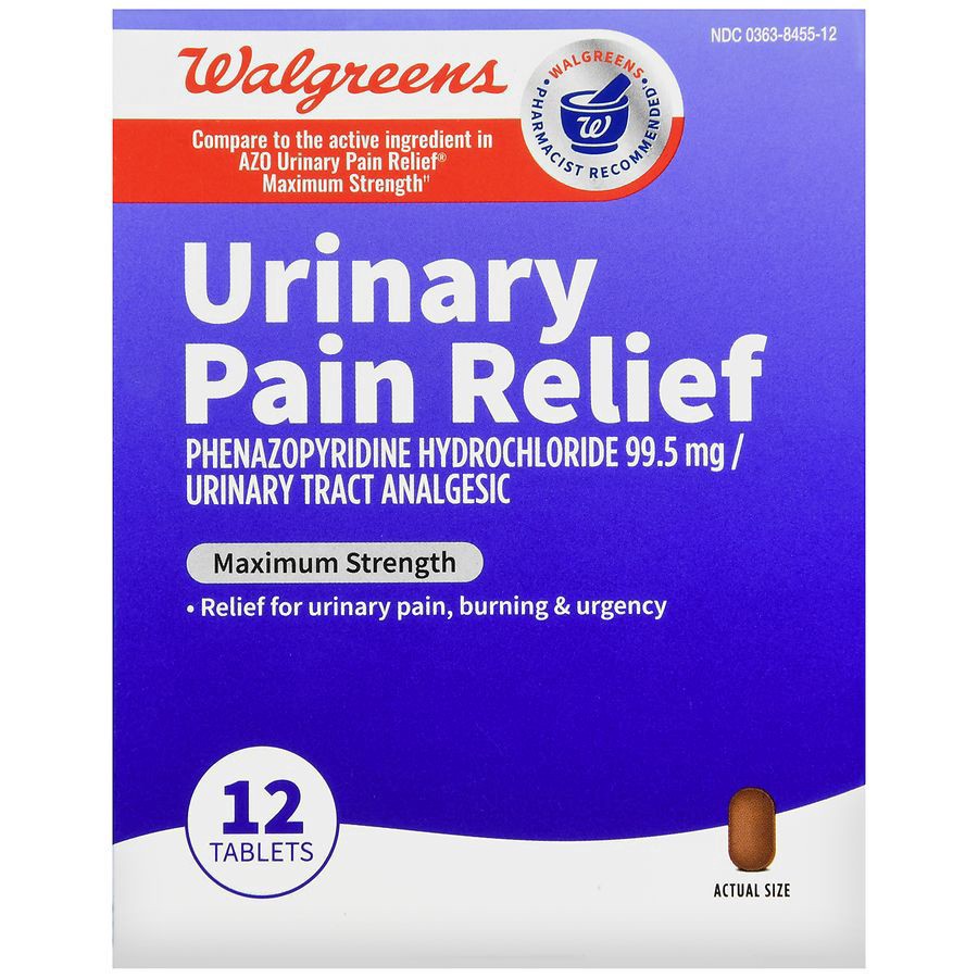 slide 3 of 5, Walgreens Urinary Pain Relief Maximum Strength, 12 ct