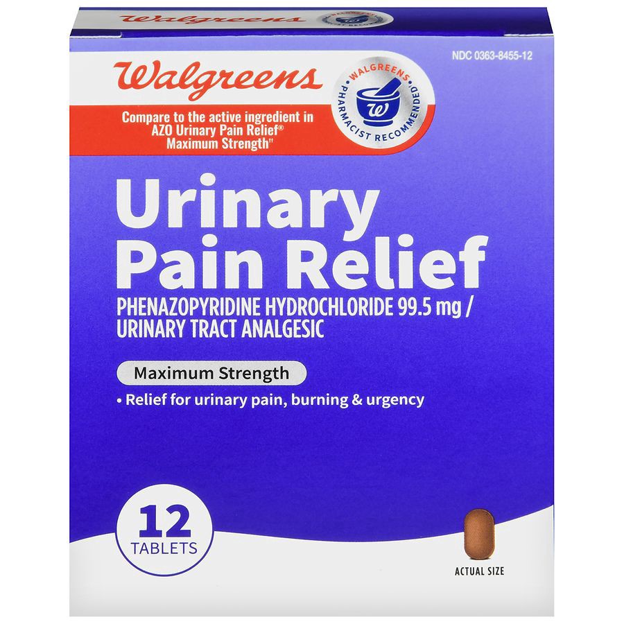 slide 1 of 5, Walgreens Urinary Pain Relief Maximum Strength, 12 ct