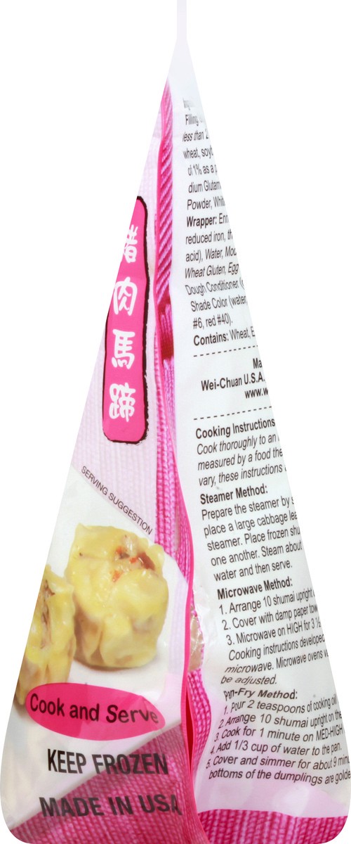 slide 7 of 9, Wei-Chuan Pre-Steamed Shumai Pork & Water Chestnut Dumpling, 18 oz