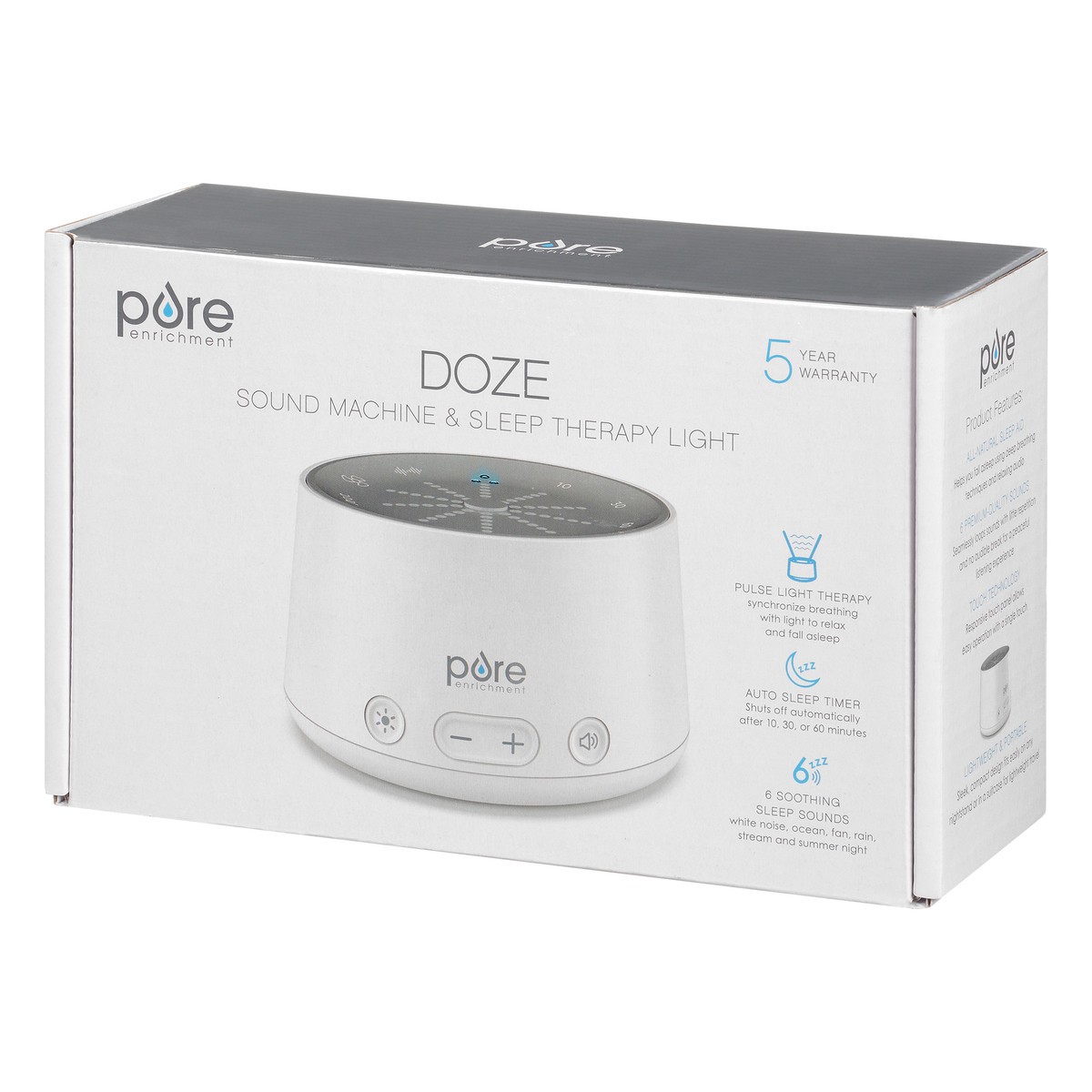 slide 7 of 9, Pure Enrichment Doze Sound Machine & Sleep Therapy Light 1 ea, 1 ct