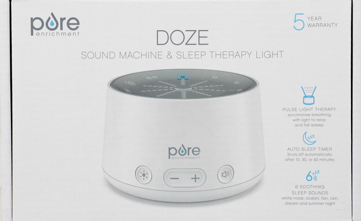 slide 6 of 9, Pure Enrichment Doze Sound Machine & Sleep Therapy Light 1 ea, 1 ct