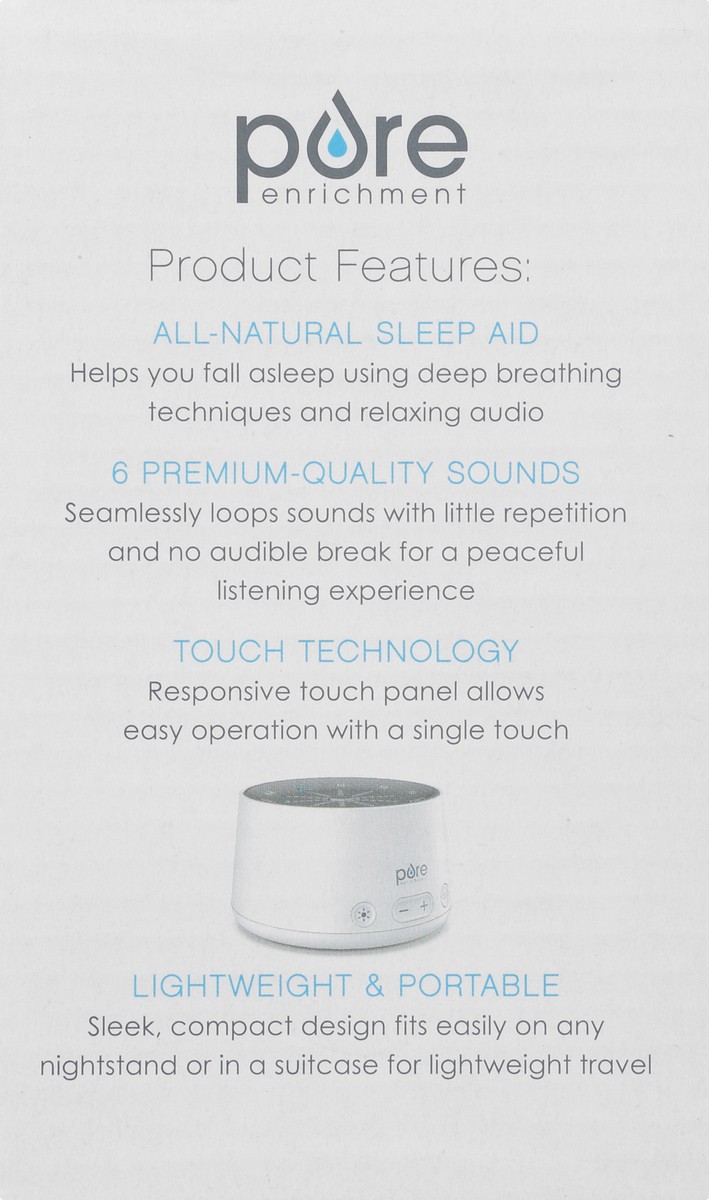 slide 3 of 9, Pure Enrichment Doze Sound Machine & Sleep Therapy Light 1 ea, 1 ct