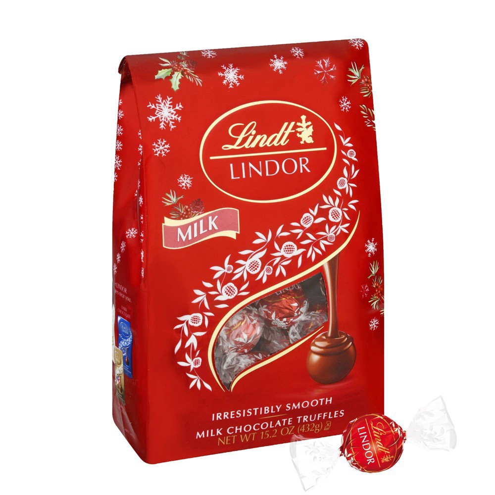 slide 4 of 12, Lindt Lindor Milk Chocolate Truffles 15.2 oz, 15.2 oz