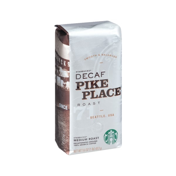 slide 1 of 2, Starbucks Pike Place Decaffeinated Ground Coffee - 16 oz, 1 ct