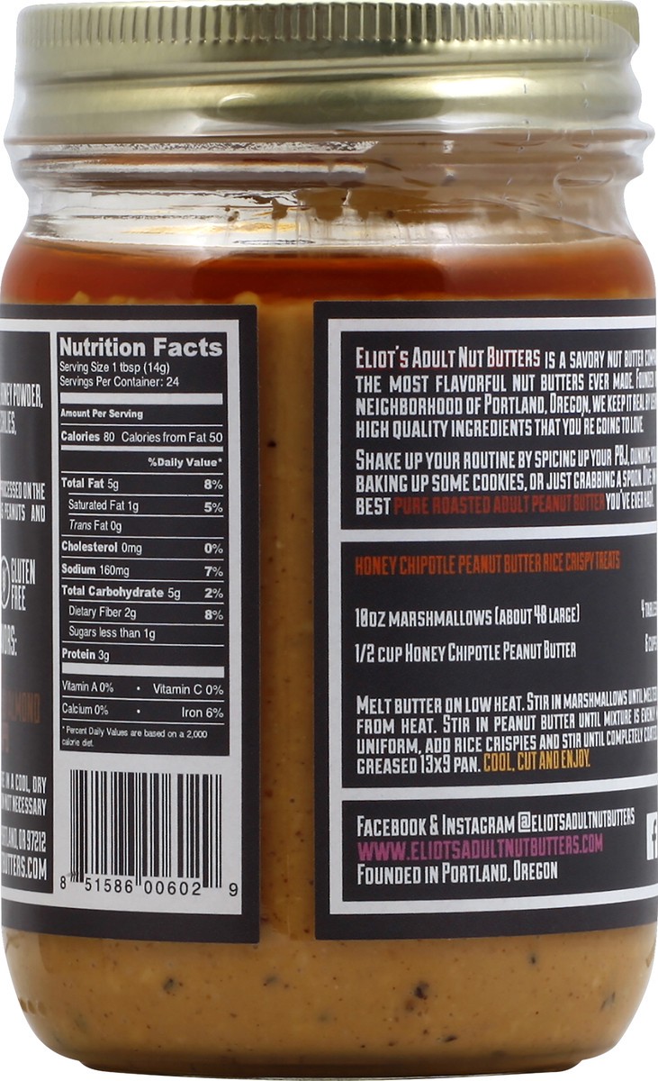 slide 6 of 6, Eliots Adult Nut Butters Peanut Butter 12 oz, 12 oz