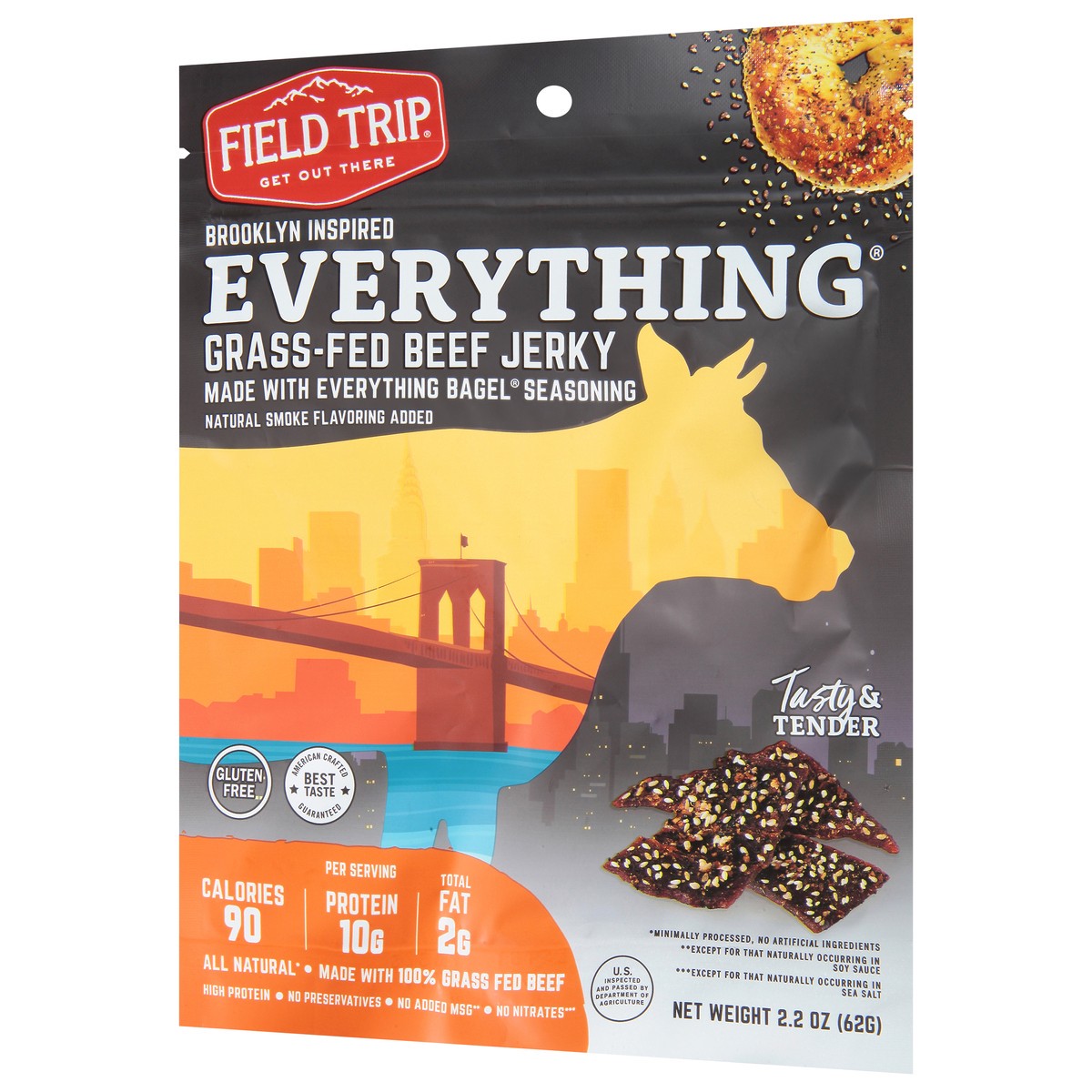slide 3 of 9, Field Trip Grass-Fed Natural Smoke Flavoring Beef Jerky 2.2 oz, 2.2 oz