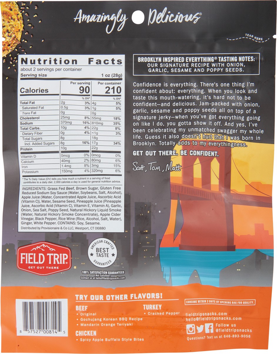 slide 2 of 9, Field Trip Grass-Fed Natural Smoke Flavoring Beef Jerky 2.2 oz, 2.2 oz