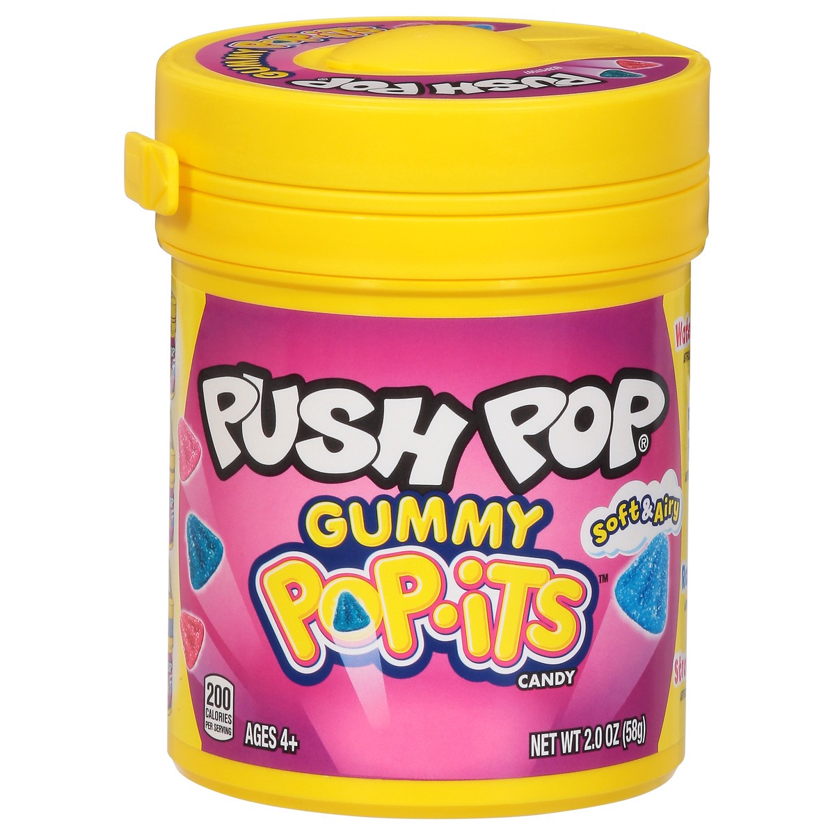 slide 1 of 1, Push Pop Gummy Pop-Its Soft & Airy Candy 2.0 oz, 2 oz