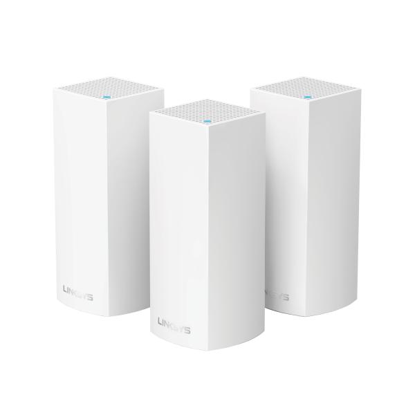 slide 1 of 10, Linksys Velop AC6600 MU-MIMO Tri-Band Whole Home Wi-Fi Mesh With Amazon Alexa - White, 3 ct