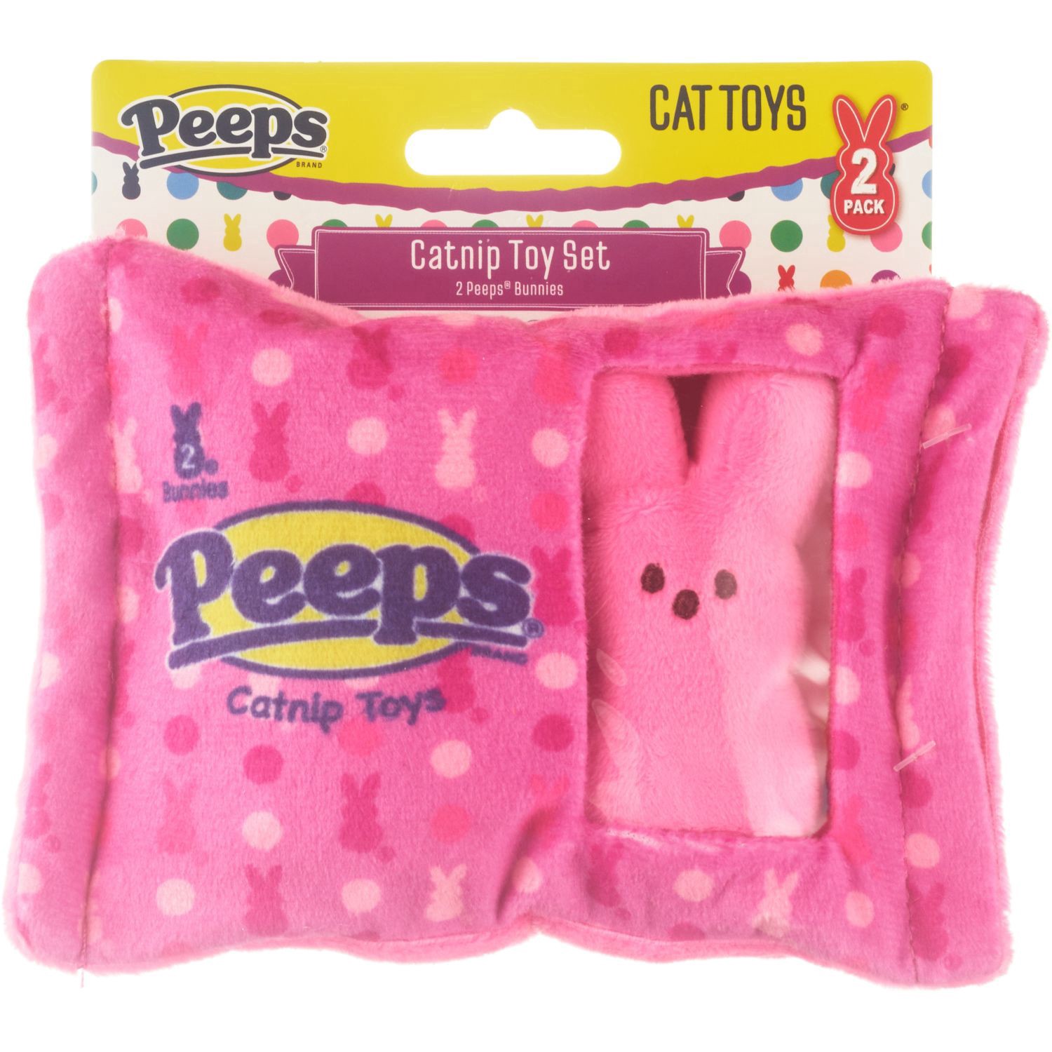slide 1 of 1, Dan Dee Peeps Catnip Cat Toy Set, Assorted, 1 ct