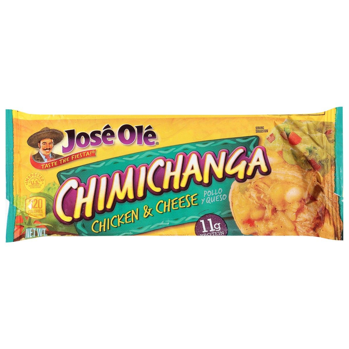 slide 3 of 14, José Olé Chicken & Cheese Chimichanga, 5 oz