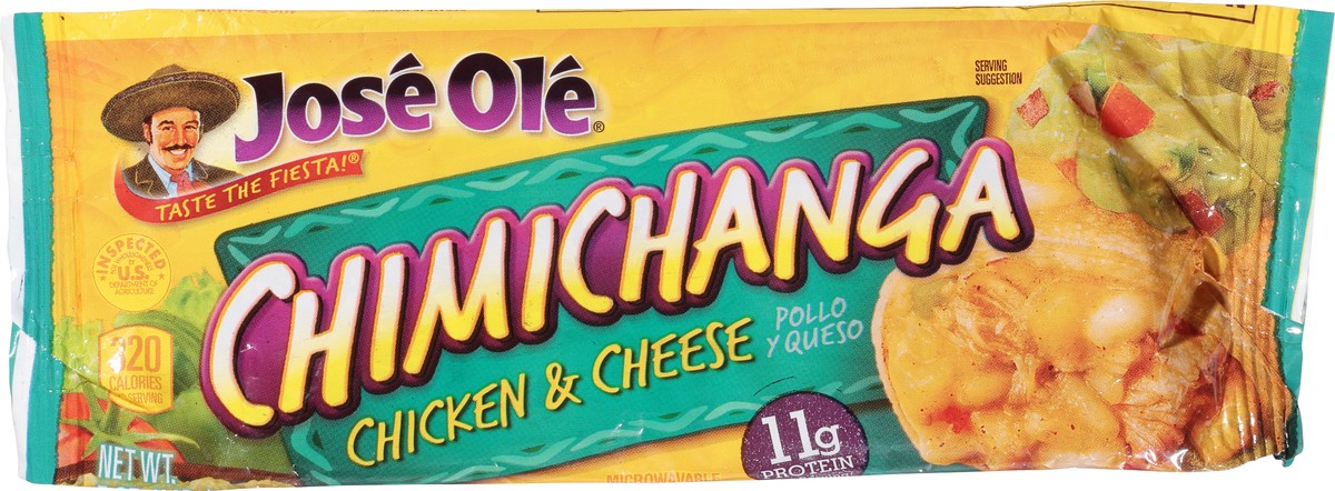 slide 8 of 14, José Olé Chicken & Cheese Chimichanga, 5 oz