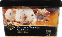 slide 1 of 6, Private Selection English Toffee Caramel Ice Cream, 48 fl oz