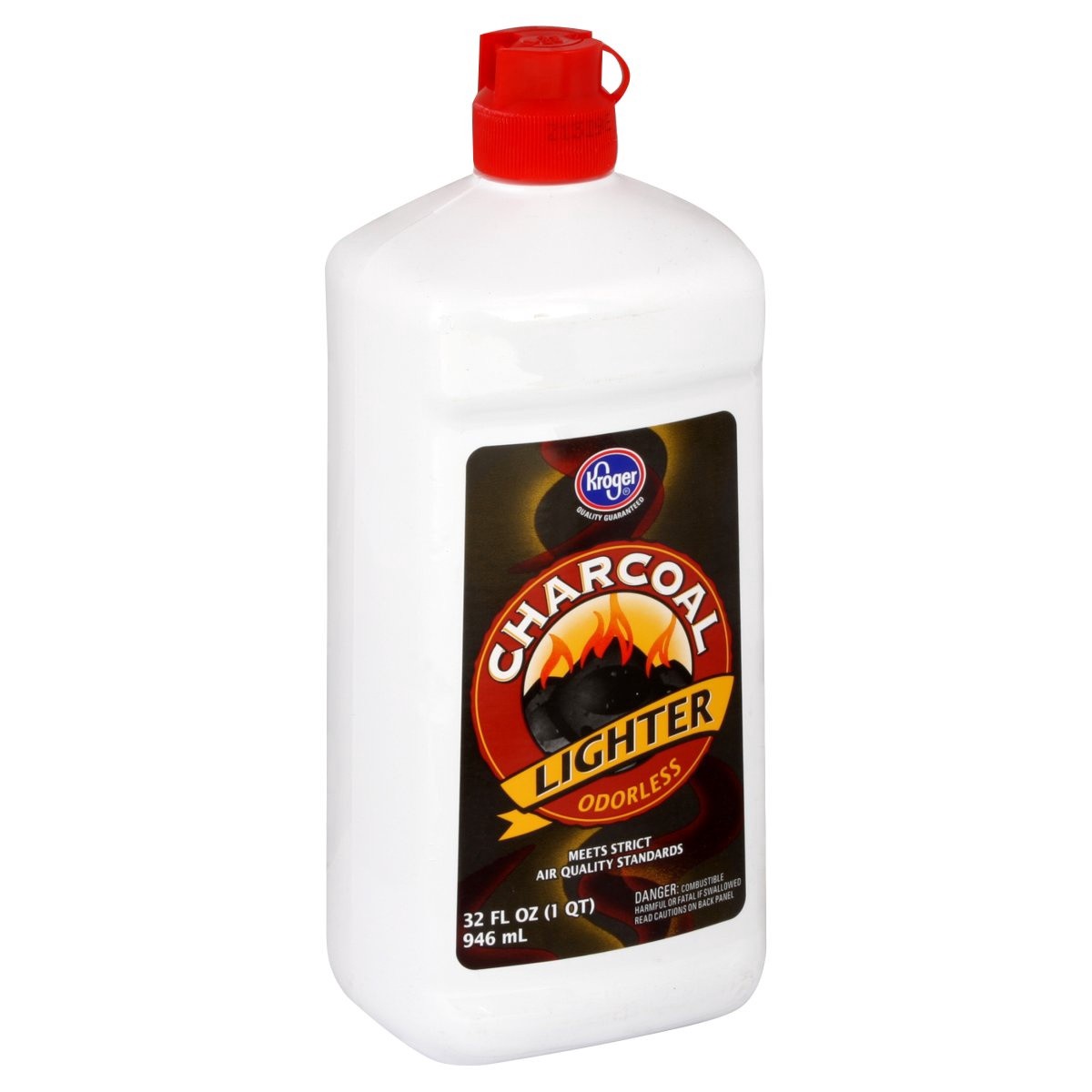 slide 1 of 1, Kroger Odorless Charcoal Lighter Fluid, 32 fl oz