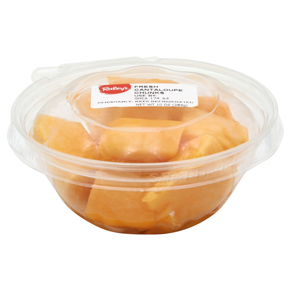 slide 1 of 1, Raley's Fresh Cut Cantaloupe Chunks - 10 oz, 10 oz