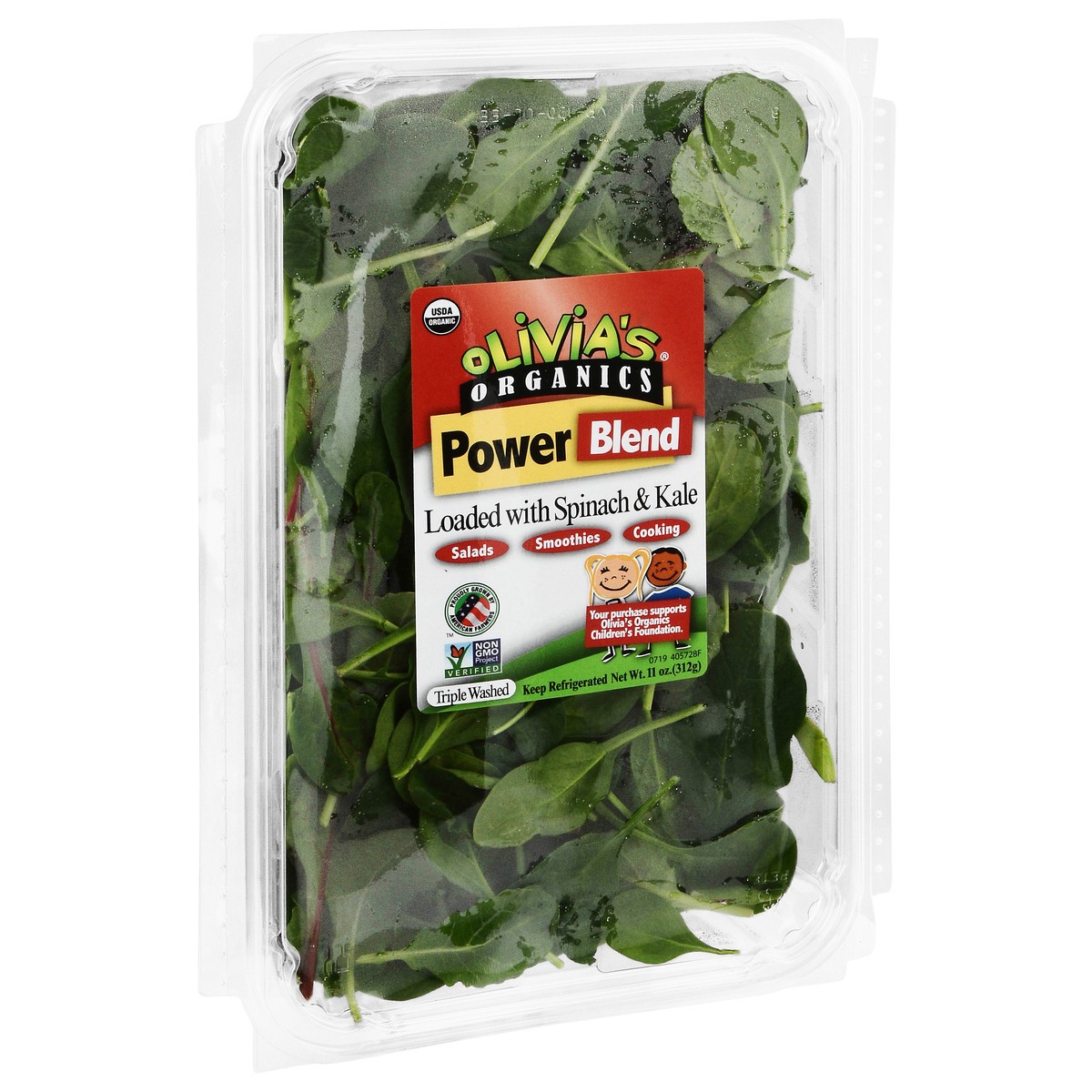 slide 13 of 14, Olivia's Organics 8/11oz Power Blend, 11 oz