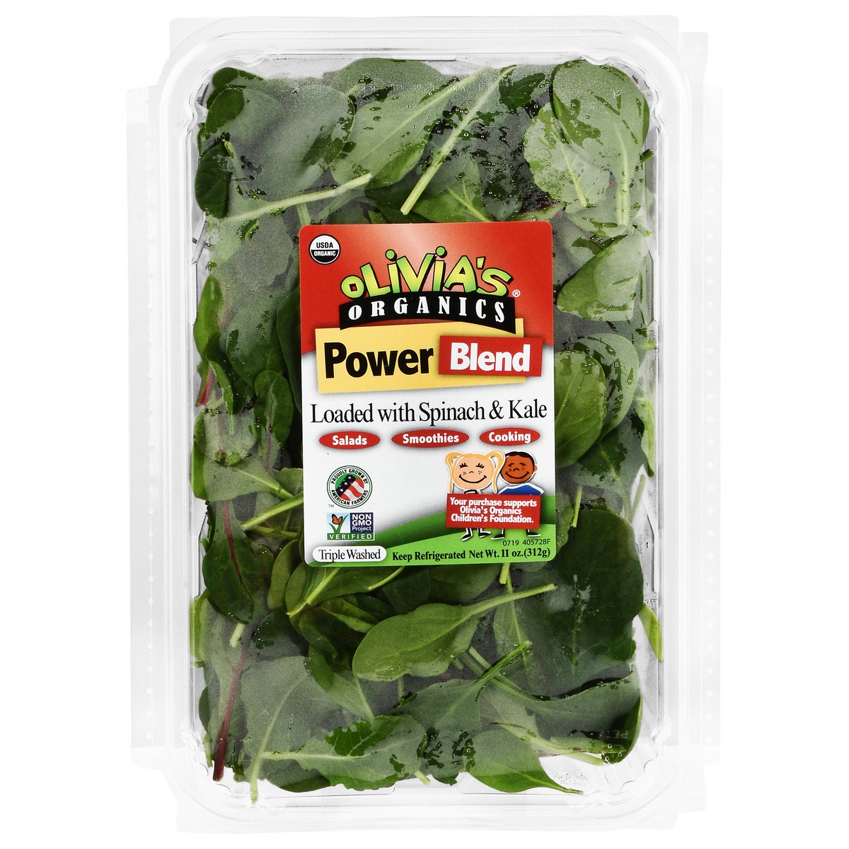 slide 4 of 14, Olivia's Organics 8/11oz Power Blend, 11 oz