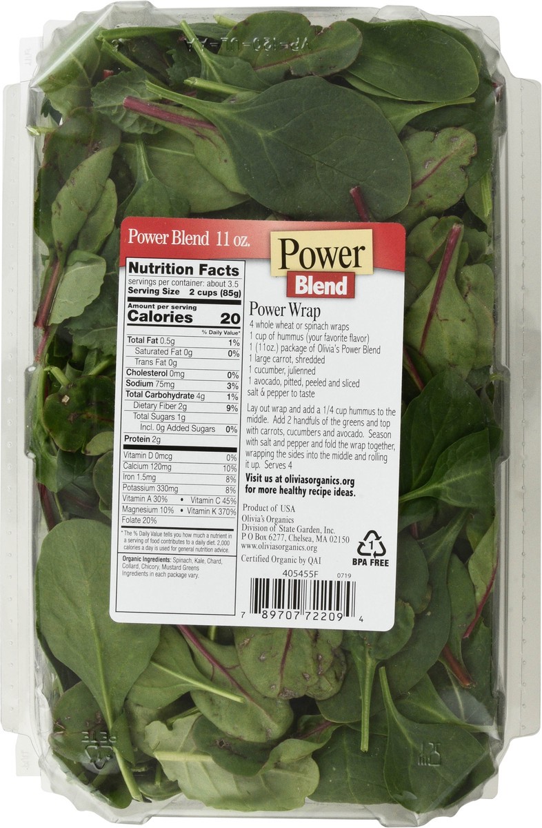 slide 6 of 14, Olivia's Organics 8/11oz Power Blend, 11 oz