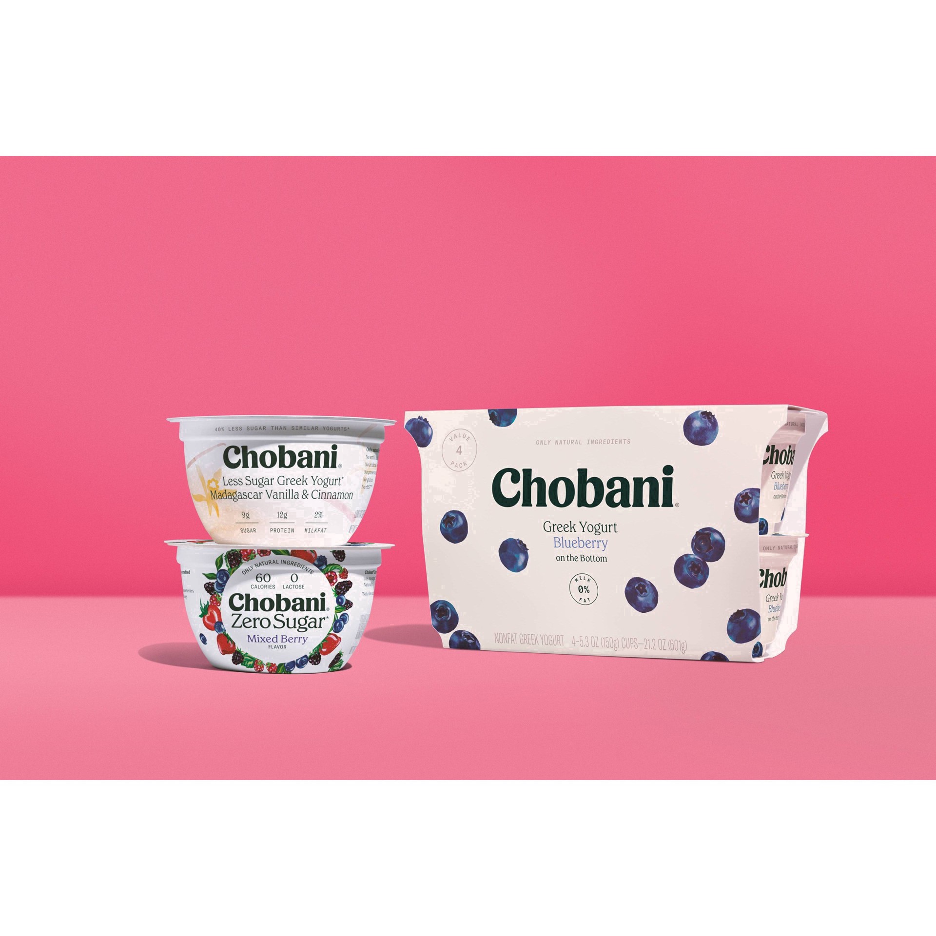 slide 20 of 40, Chobani Peach on the Bottom Nonfat Greek Yogurt - 4ct/5.3oz Cups, 4 ct; 5.3 oz