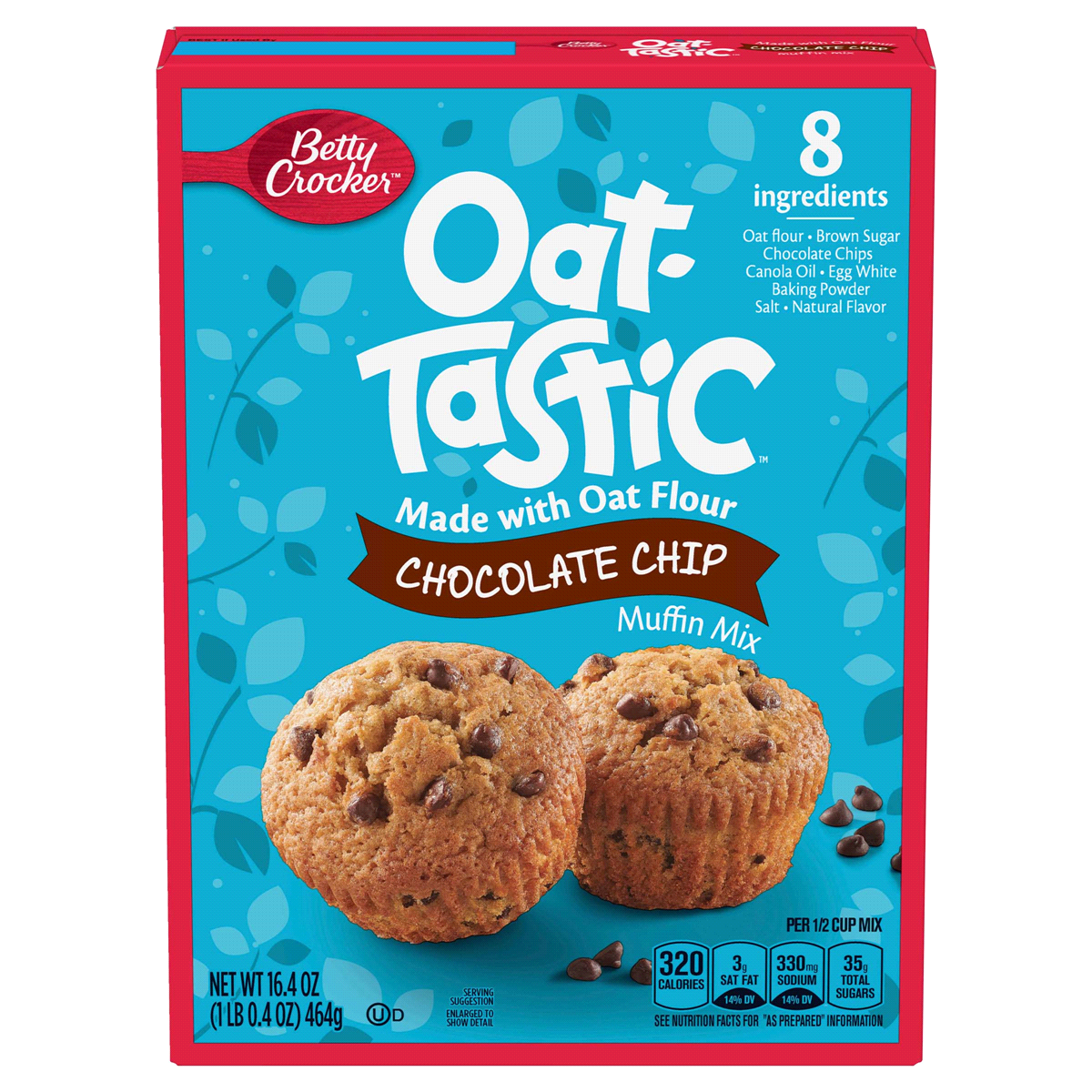 slide 1 of 1, Betty Crocker Oat-Tastic Chocolate Chip Muffin Mix, 16.4 oz