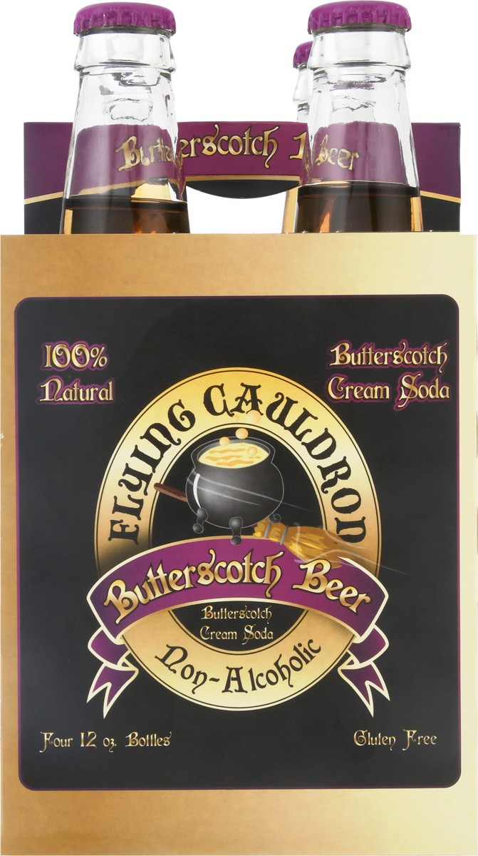 slide 6 of 11, Flying Cauldron Butterscotch Beer Cream Cream Soda 4 Bottles, 4 ct; 12 oz