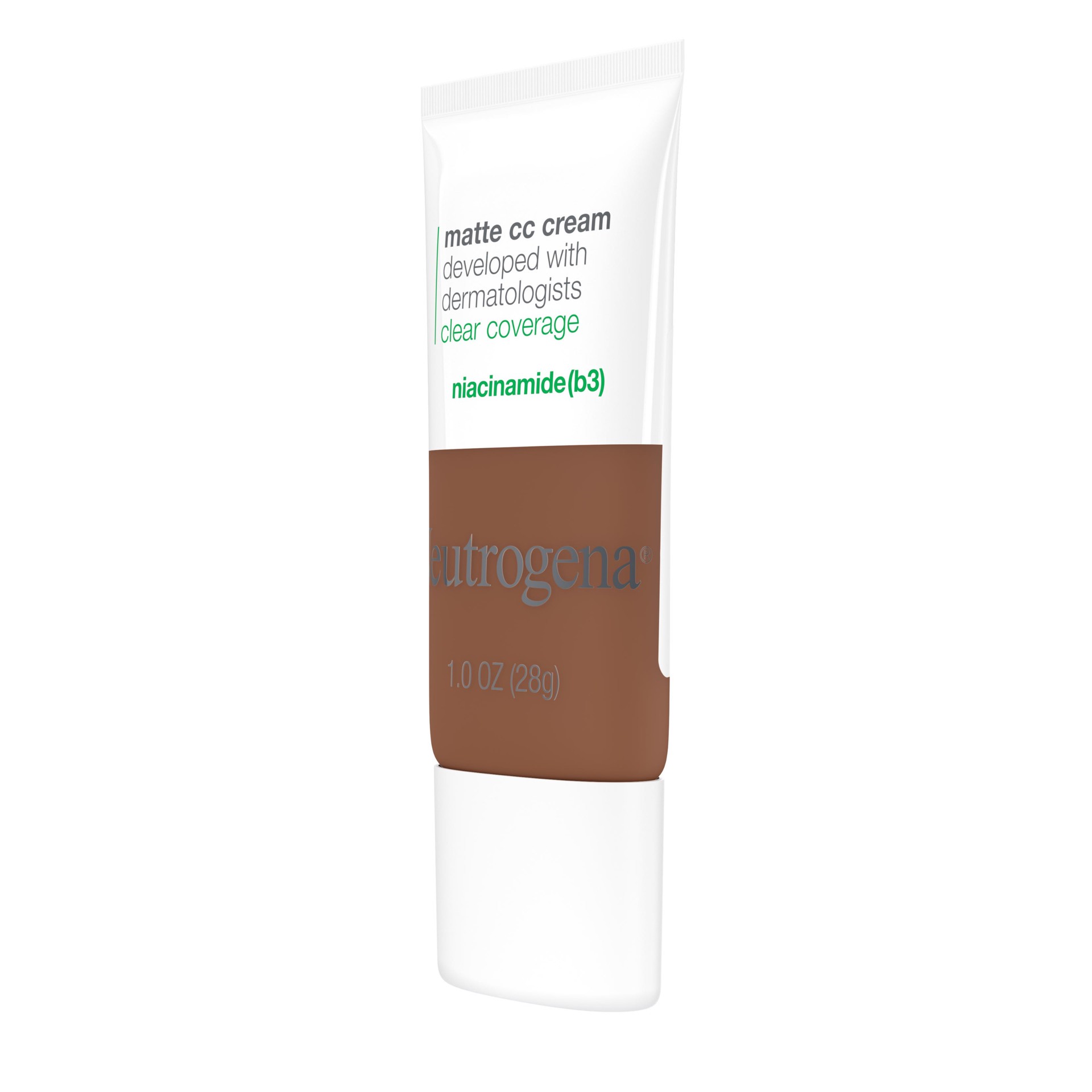 slide 6 of 7, Neutrogena Clear Coverage Flawless Matte Color Correcting Cream, Full-Coverage - 9.0 Cinnamon, 1 oz