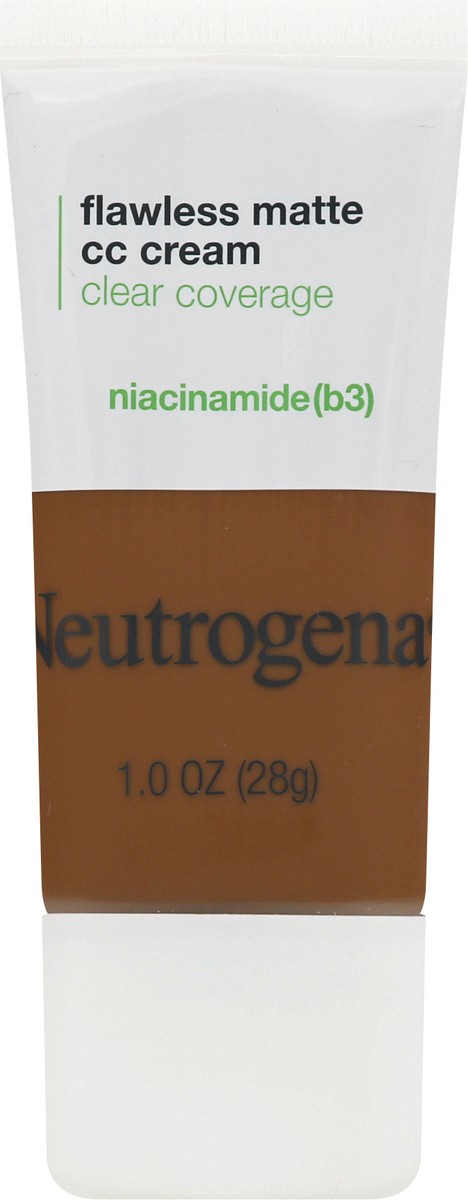 slide 1 of 7, Neutrogena Clear Coverage Cinnamon 9.0 Flawless Matte CC Cream 1 oz, 1 oz