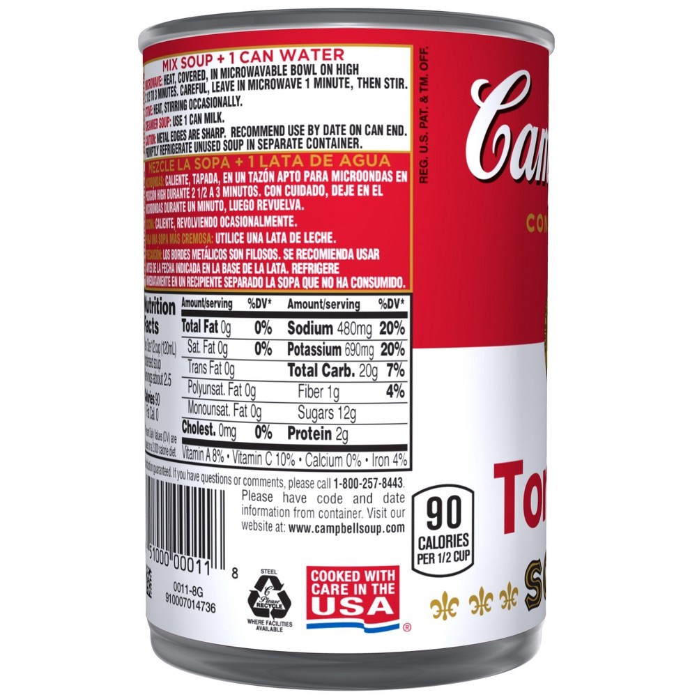 slide 4 of 8, Campbell's Condensed Tomato Soup, 10.75 oz