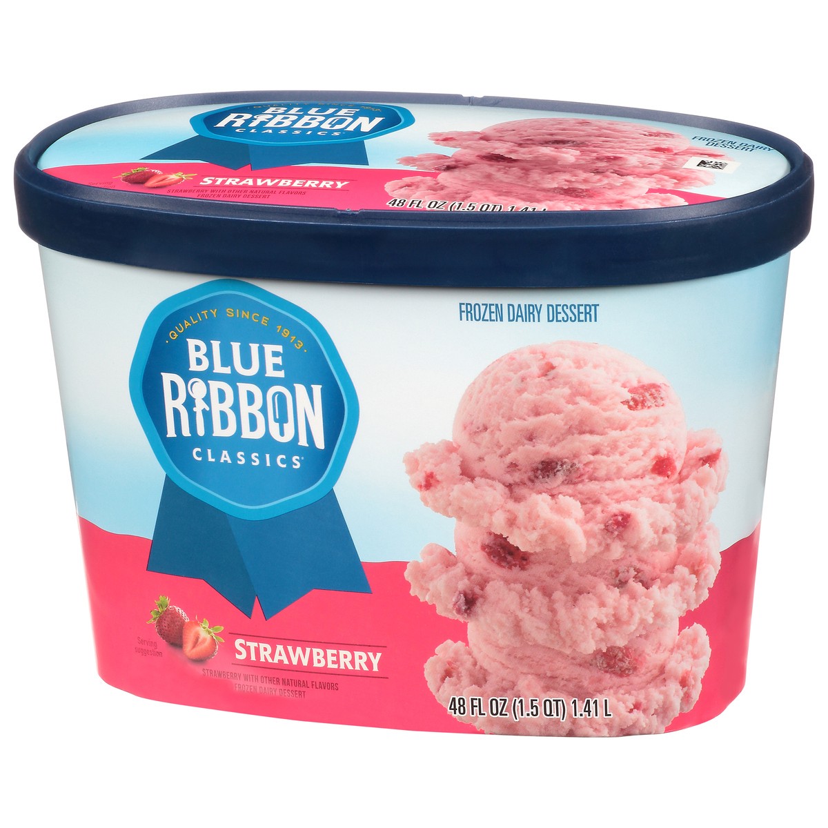 slide 4 of 11, Blue Ribbon Classics Strawberry Frozen Dessert, 48 fl oz, 48 fl oz