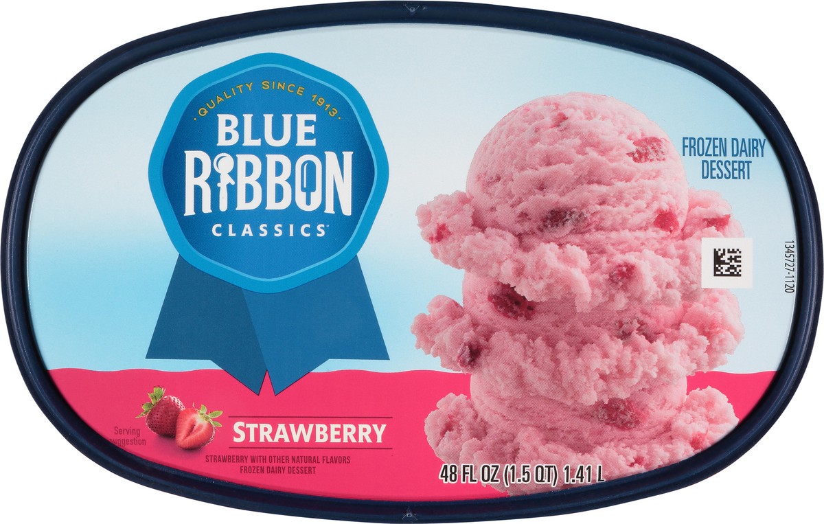 slide 5 of 11, Blue Ribbon Classics Strawberry Frozen Dessert, 48 fl oz, 48 fl oz