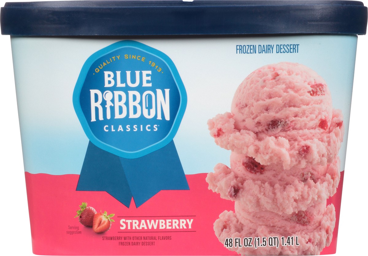 slide 3 of 11, Blue Ribbon Classics Strawberry Frozen Dessert, 48 fl oz, 48 fl oz