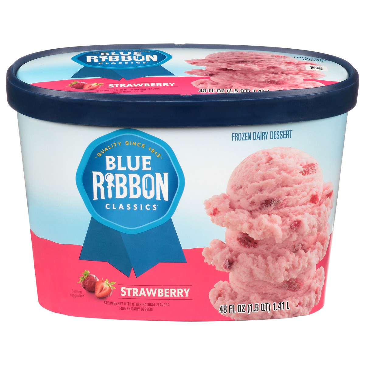 slide 7 of 11, Blue Ribbon Classics Strawberry Frozen Dessert, 48 fl oz, 48 fl oz