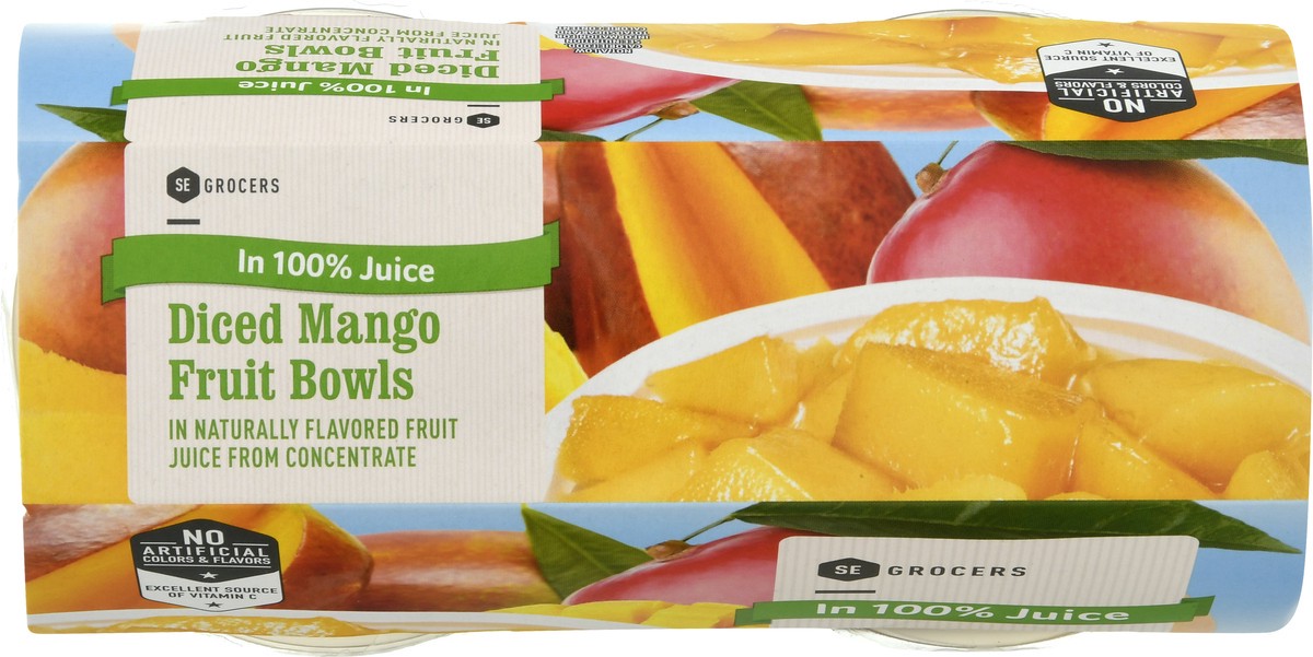 slide 6 of 13, Se Grocers Dcd Mango In Jc Bwl, 4 ct