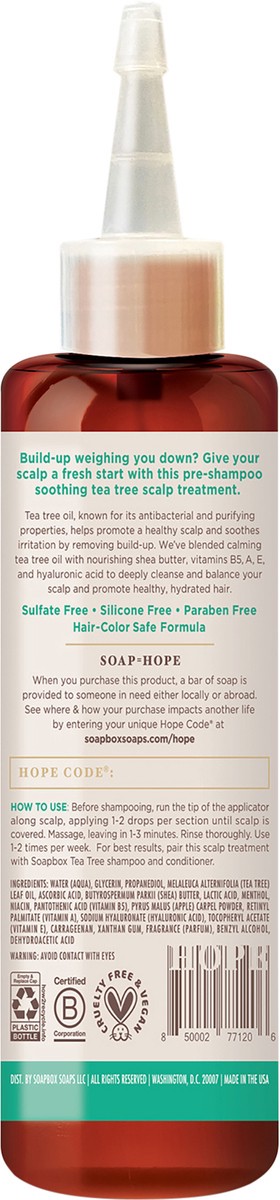 slide 2 of 3, Soapbox Tea Tree Soothing Scalp Treatment, 5 fl oz