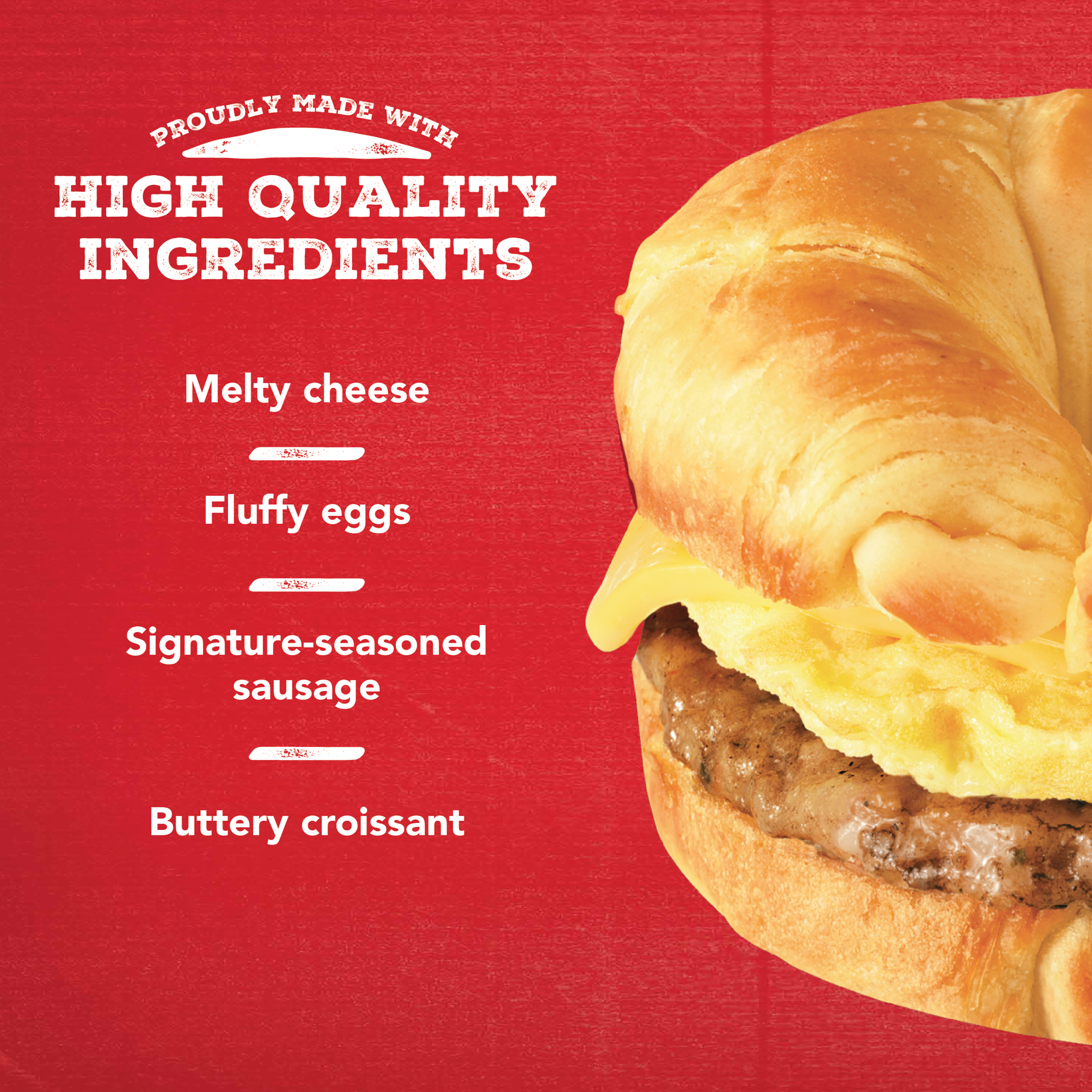 slide 8 of 10, Jimmy Dean Croissant Breakfast Sandwiches with Sausage, Egg, and Cheese, Frozen, 12 Count, 12 ct