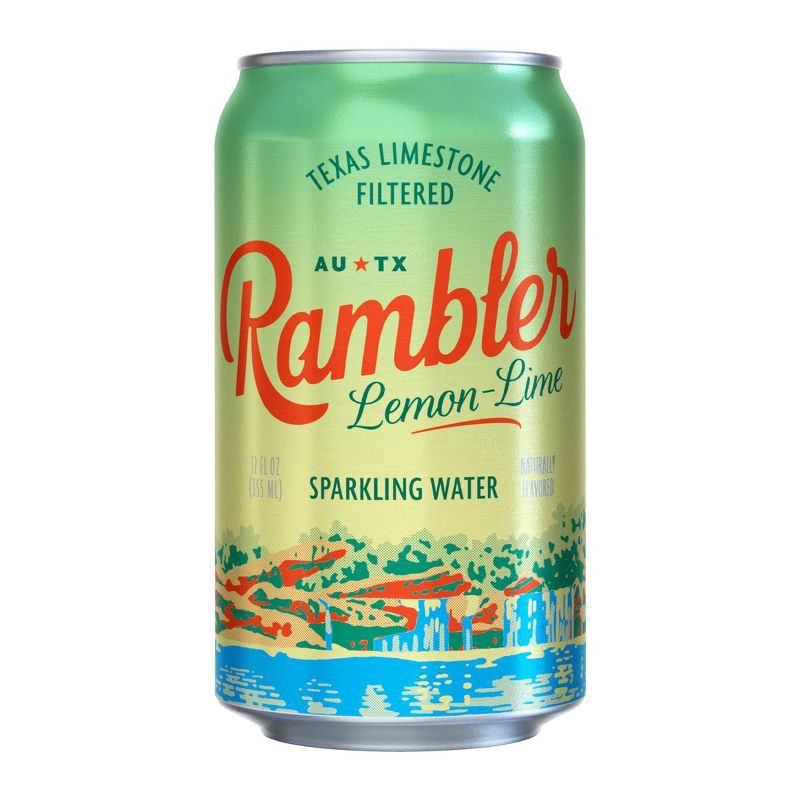 slide 1 of 5, Rambler Lemon-Lime Sparkling Water 8 - 12 fl oz Cans, 8 ct