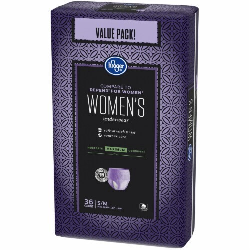slide 4 of 4, Kroger Maximum Absorbency Underwear For Women S/M, 36 ct