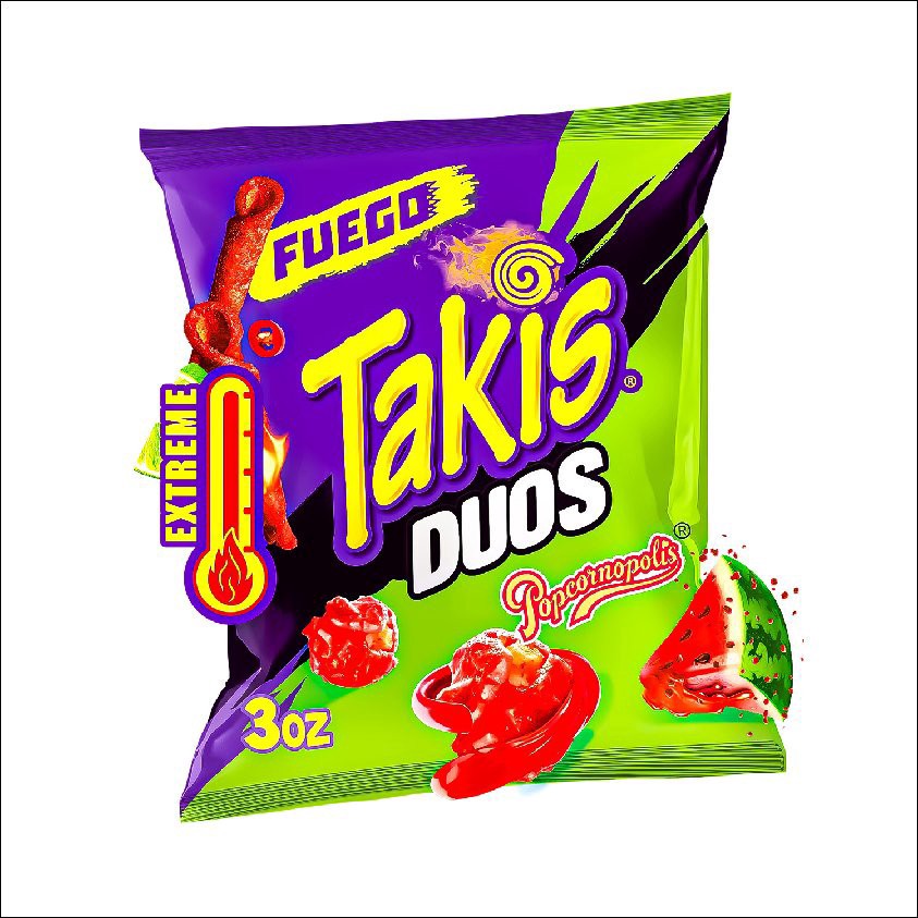slide 1 of 1, Barcel Takis Fuego Duoz, 3 oz