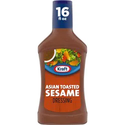 Kraft Asian Toasted Sesame Dressing, 16 fl oz Bottle