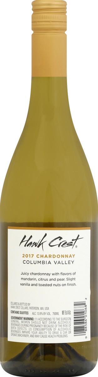 slide 6 of 6, Hawk Crest Columbia Valley Chardonnay 750 ml, 750 ml