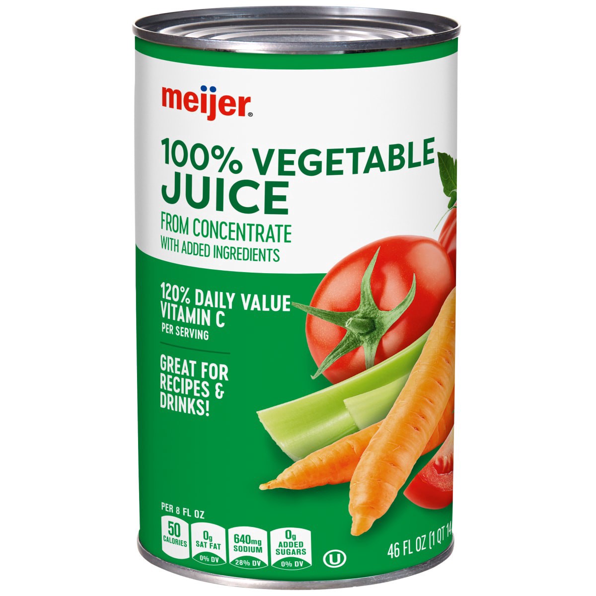 slide 1 of 5, Meijer Canned Vegetable Juice - 46 oz, 46 oz