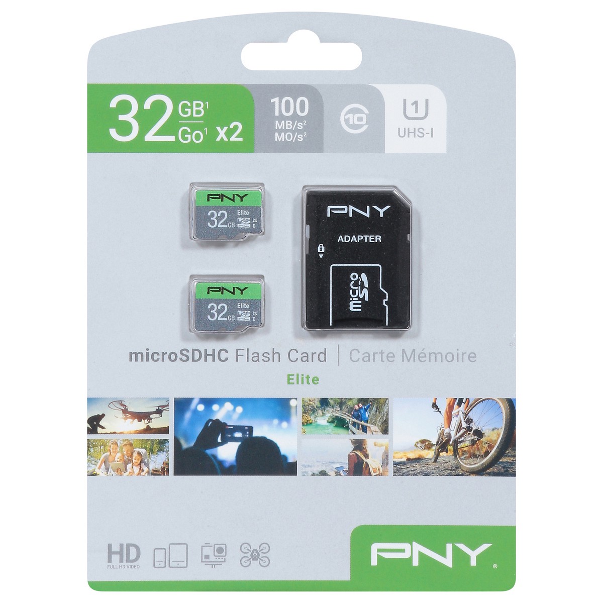 slide 2 of 12, PNY 32 GB microSDHC Flash Card 1 ea, 1 ct