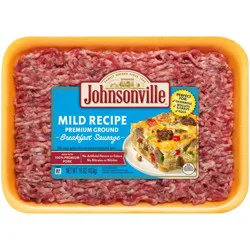 Johnsonville Mild Recipe Ground Breakfast Sausage, 16 oz