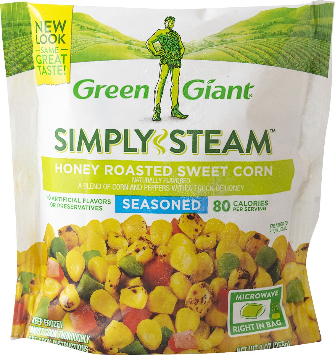 slide 4 of 6, Green Giant Simply Steam Seasoned Honey Roasted Sweet Corn 9 ea, 