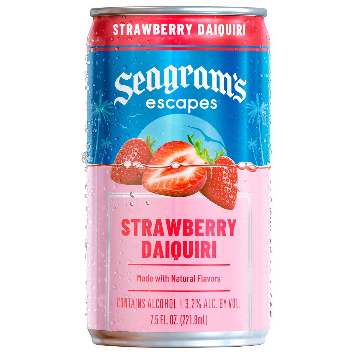 slide 1 of 3, Seagram's Escapes Strawberry Daiquiri, 7.5 oz